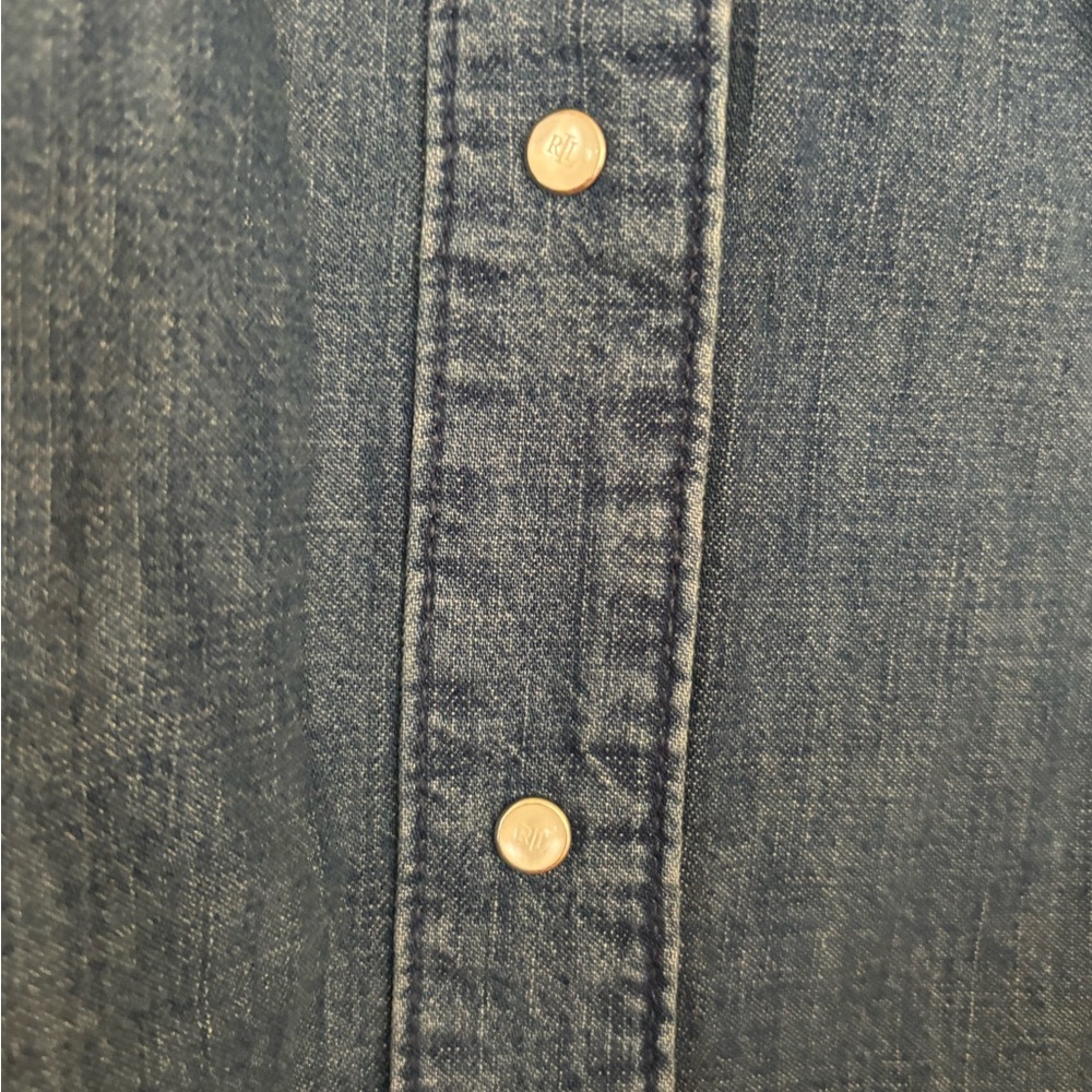 Ralph Lauren Denim Blouse - Picture 2 of 7